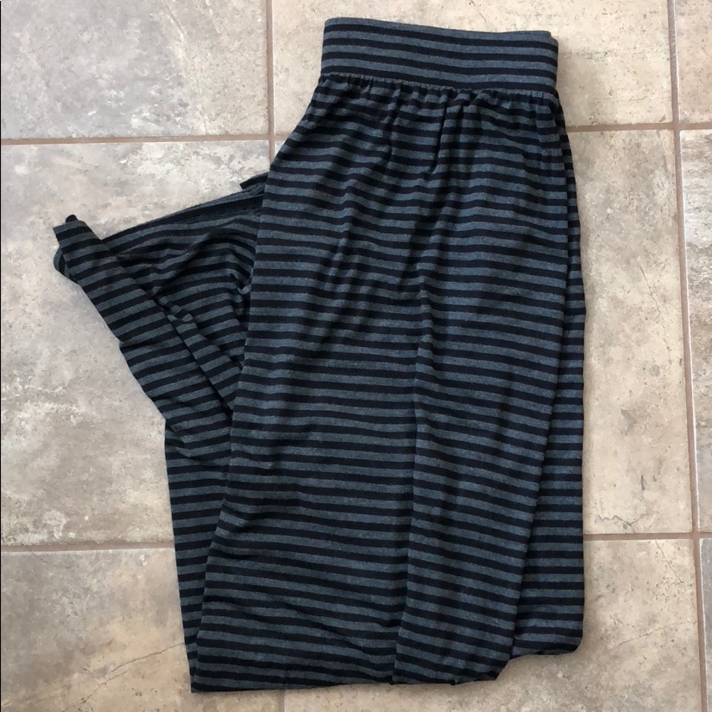 Black & Grey Maxi Skirt